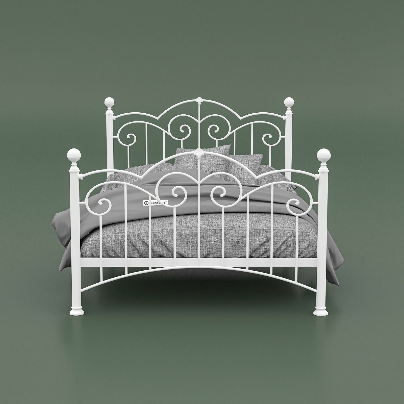 MetalCraft Traditional Spanish Design Iron Bed - Furnishiaa -  -